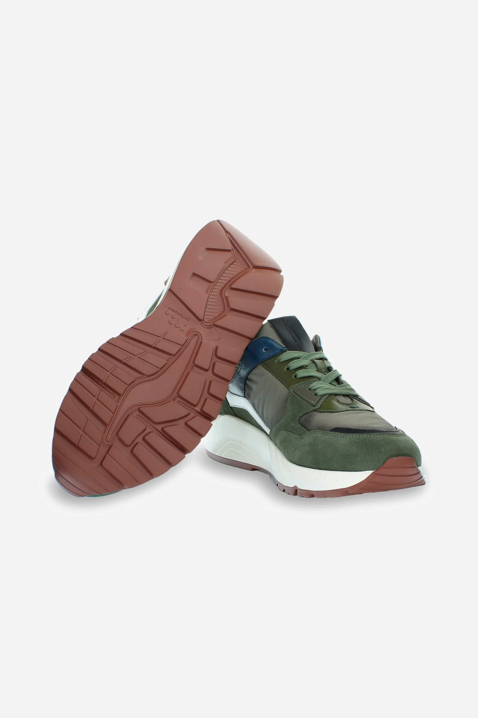 Sneaker in camoscio uomo multicolor - INDIPENDENCIA 1810»