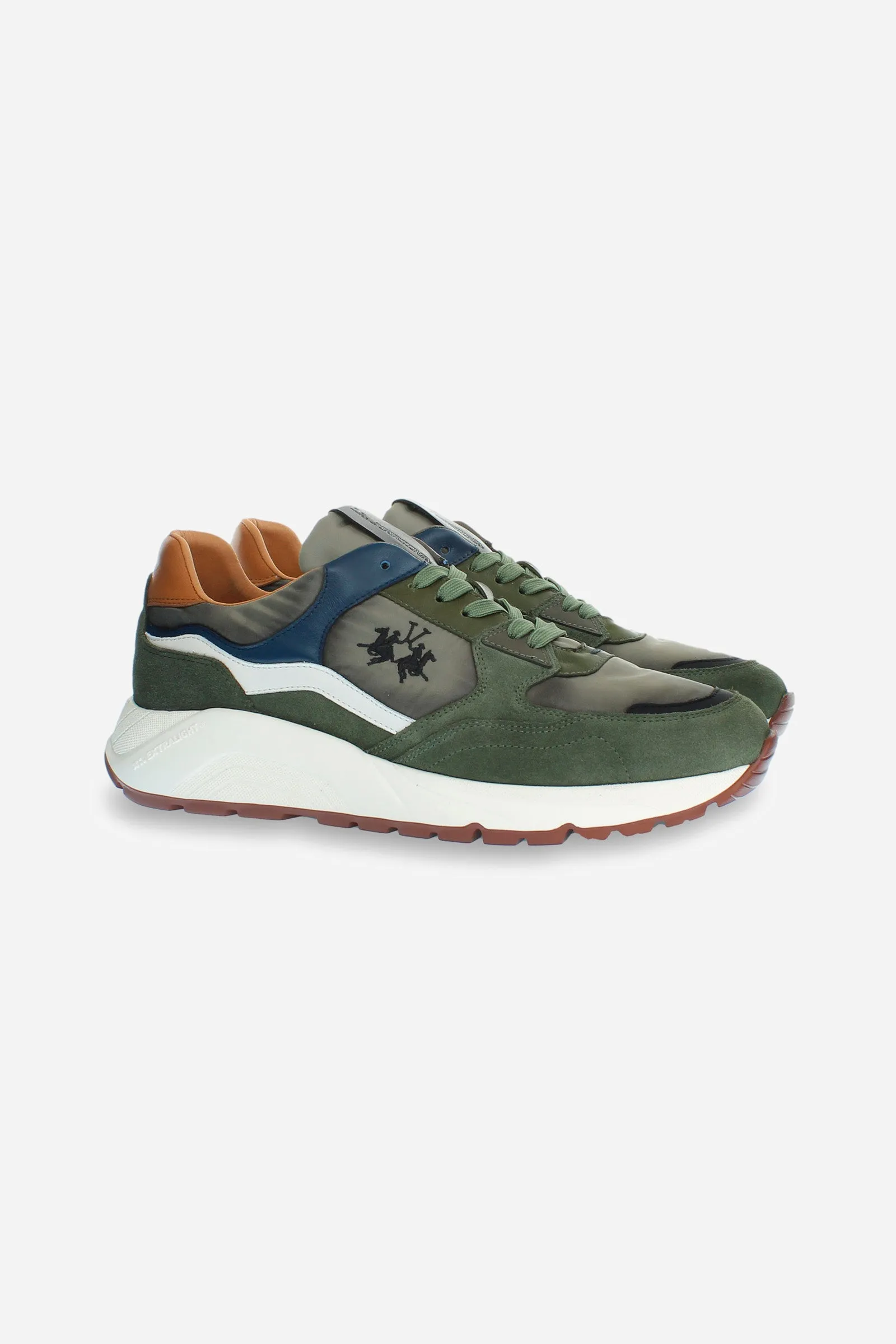 Sneaker in camoscio uomo multicolor - INDIPENDENCIA 1810»