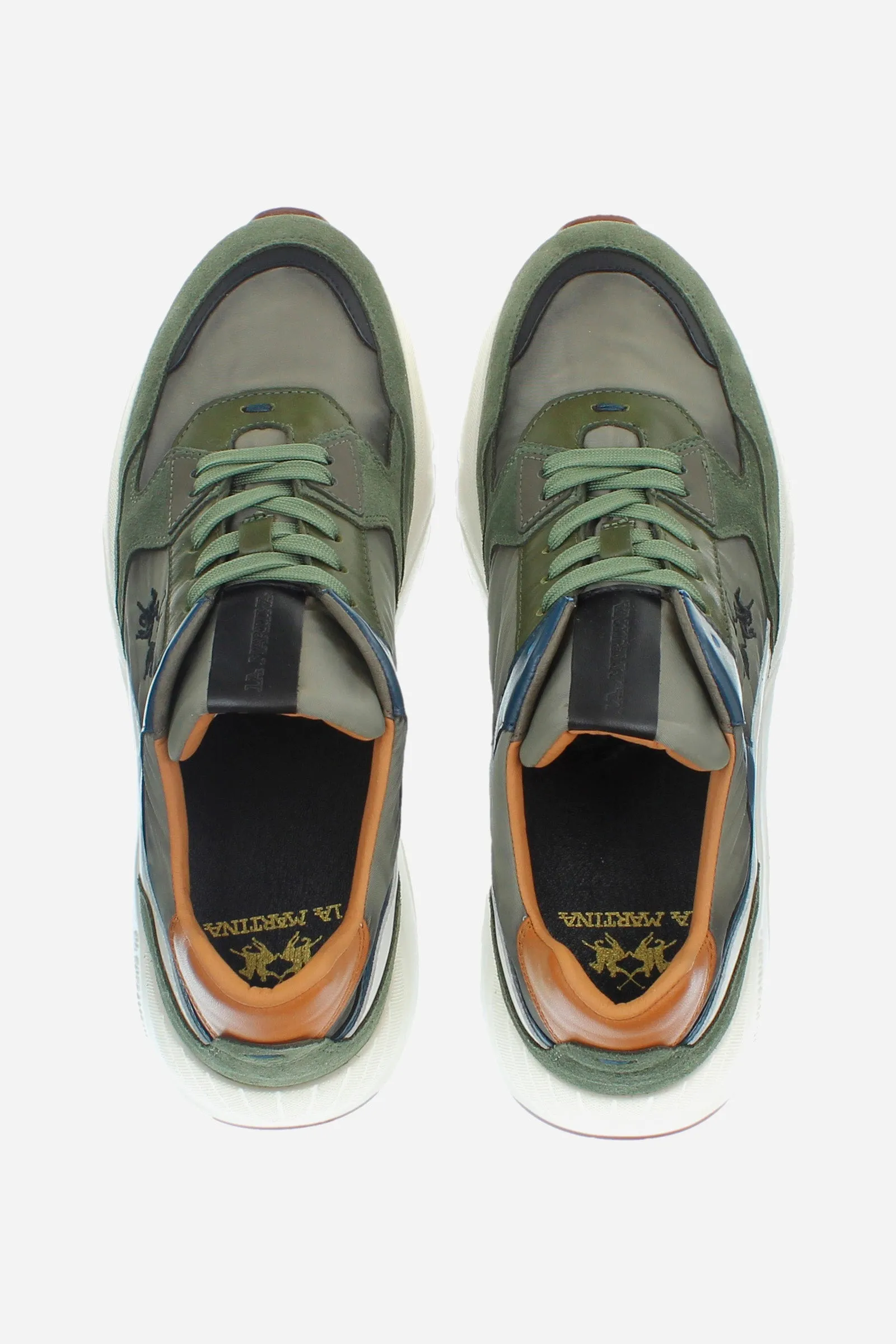 Sneaker in camoscio uomo multicolor - INDIPENDENCIA 1810»