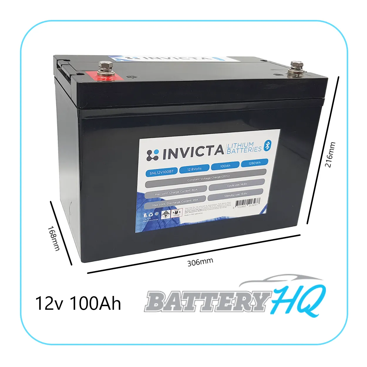 SNL12V100BT Invicta Lithium
