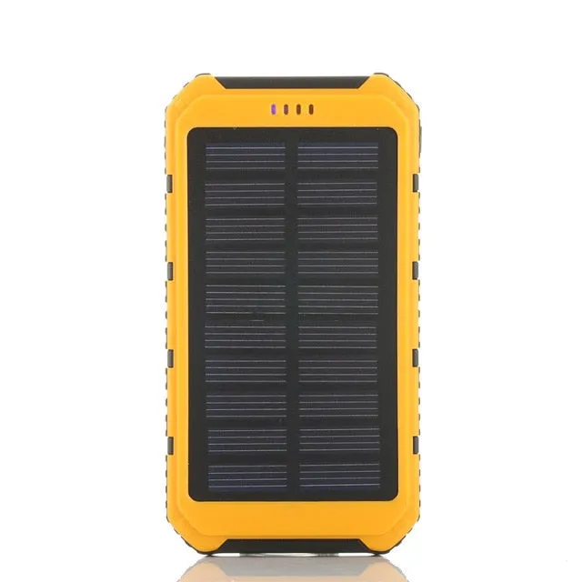 Solar Power Bank 20000mAh Solar Powerbank Extreme MobilePhone Pack Dual USB LED External Battery Pack for iPhone Xiaomi Samsung