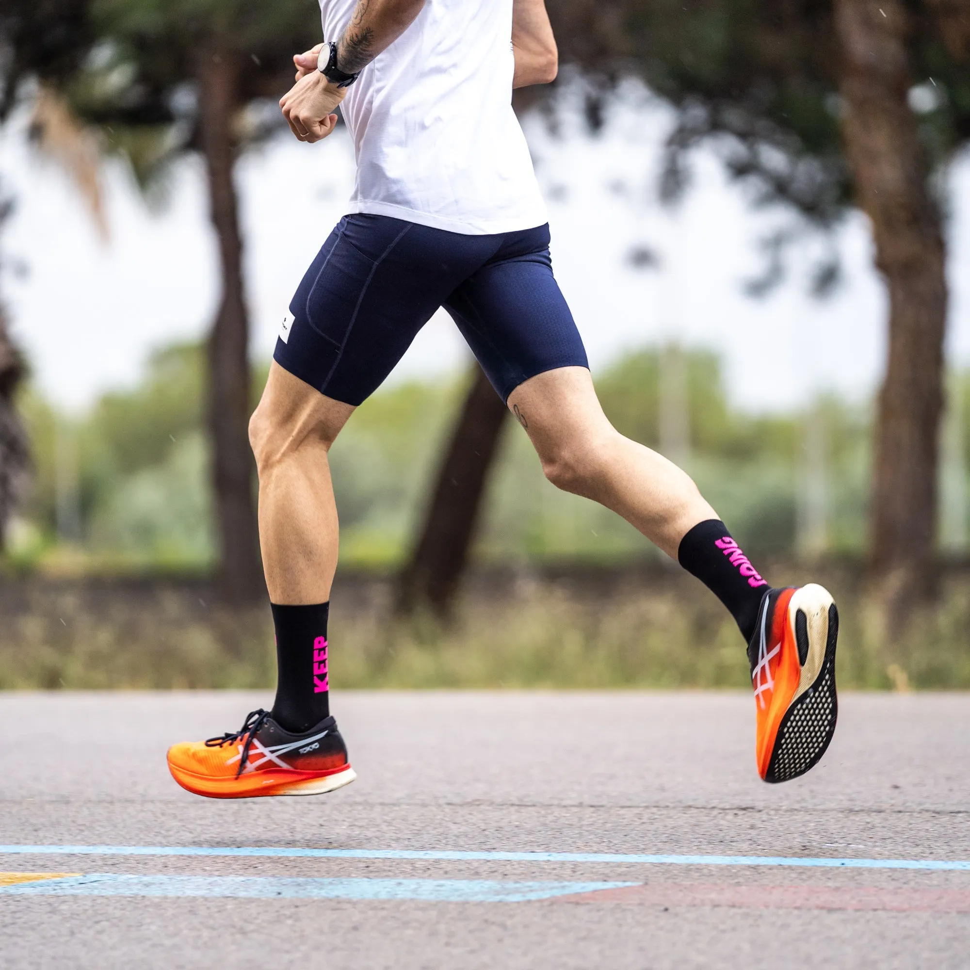 Sporcks Running Socks - Keep Going Black