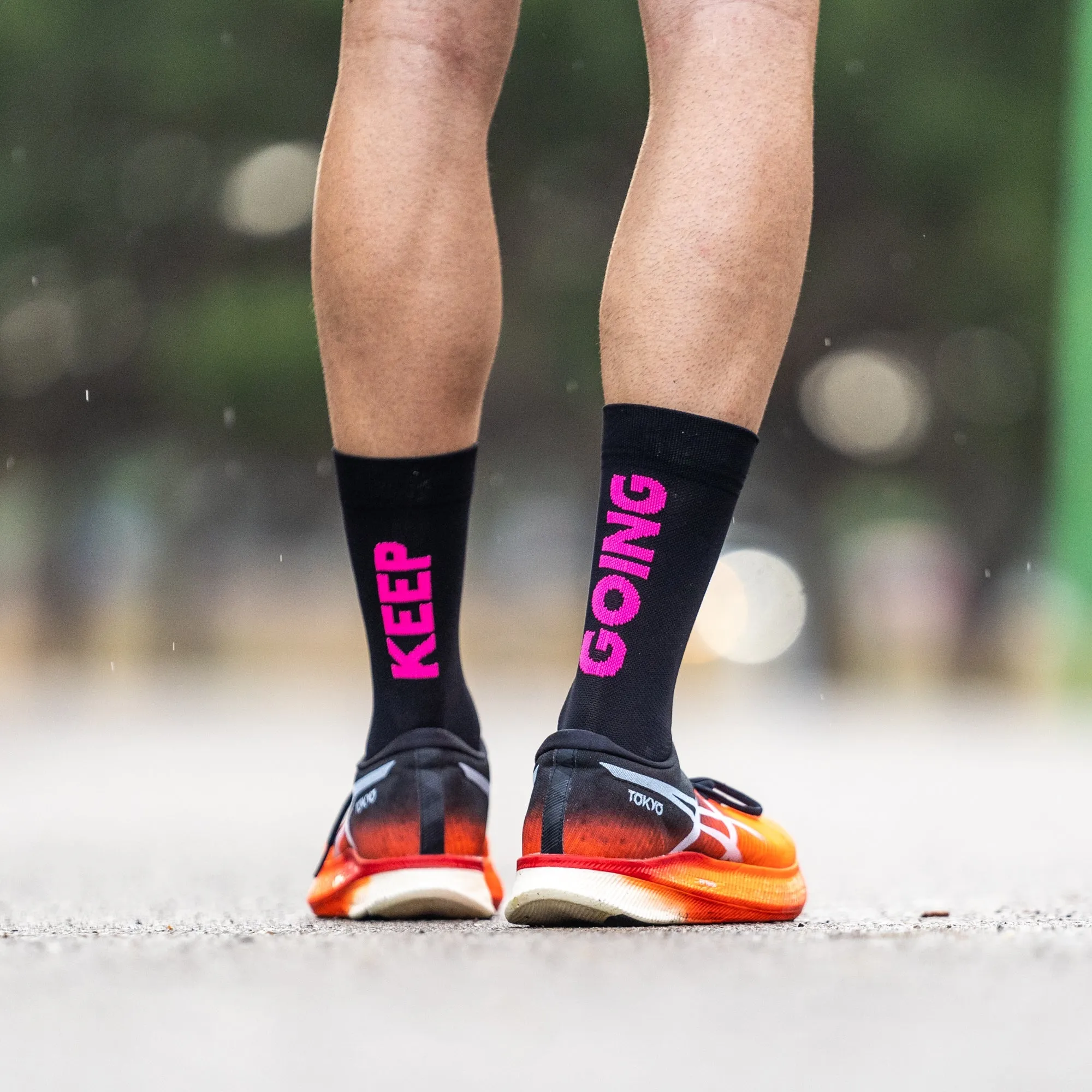Sporcks Running Socks - Keep Going Black