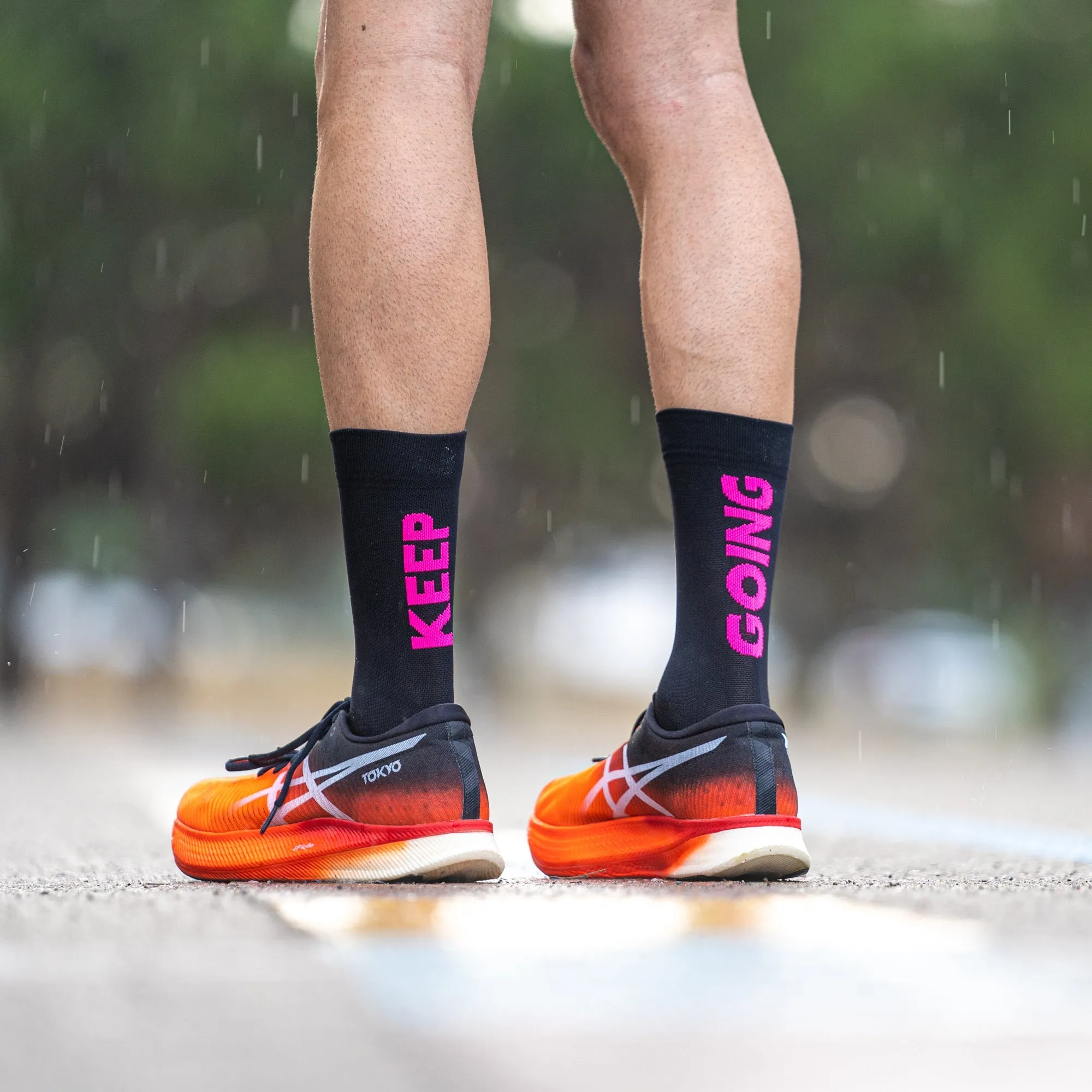Sporcks Running Socks - Keep Going Black