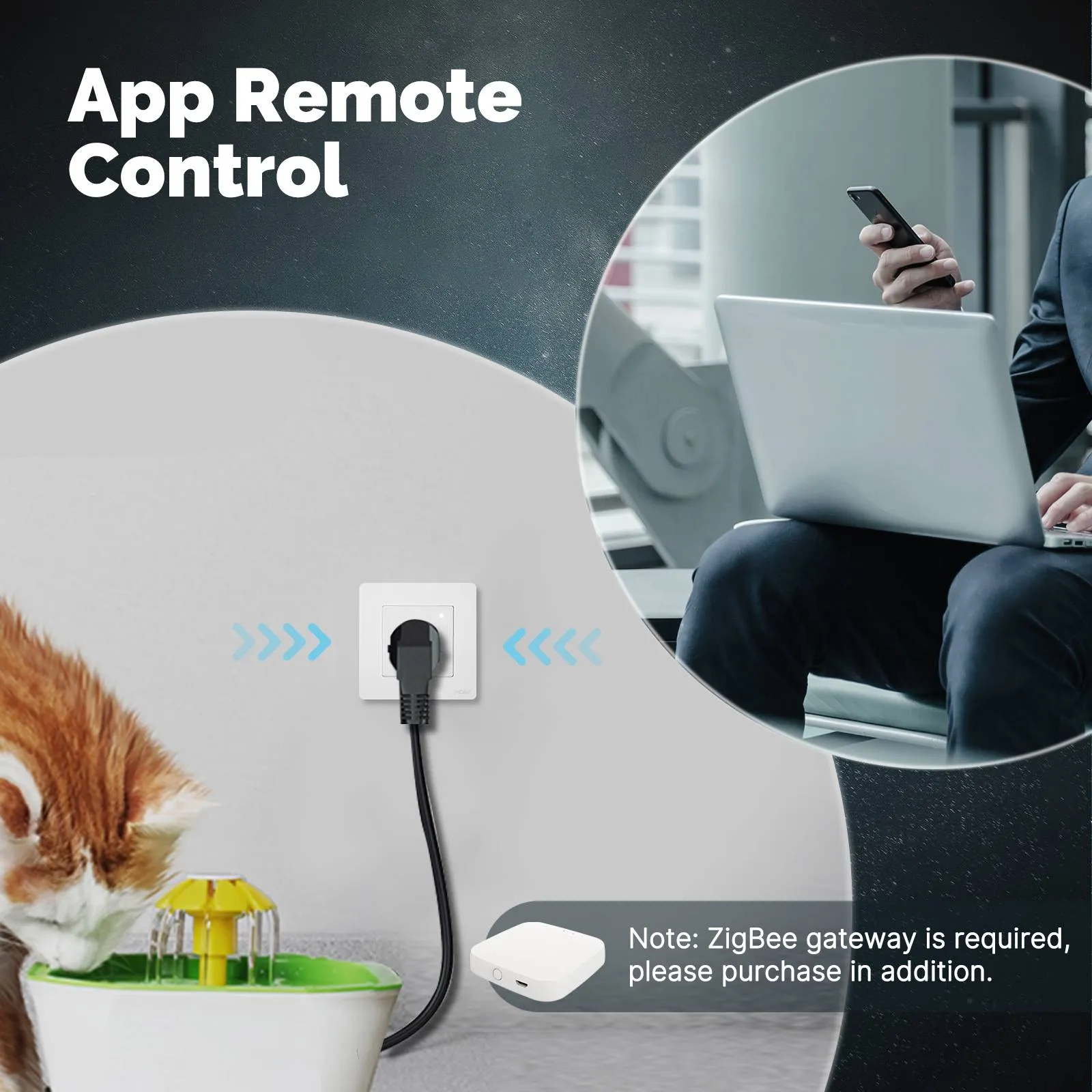 Star Ring ZigBee Smart Socket UK Wall Embedded Outlet Energy Monitor