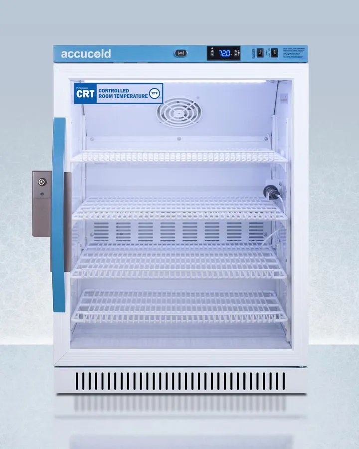 Summit ARG6PVCRT 6 CU.FT. ADA Height Upright Controlled Room Temperature Cabinet