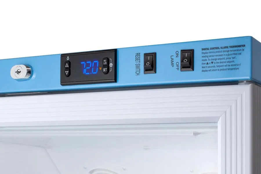 Summit ARG6PVCRT 6 CU.FT. ADA Height Upright Controlled Room Temperature Cabinet