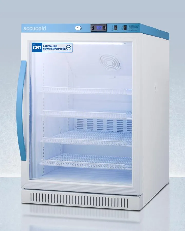 Summit ARG6PVCRT 6 CU.FT. ADA Height Upright Controlled Room Temperature Cabinet