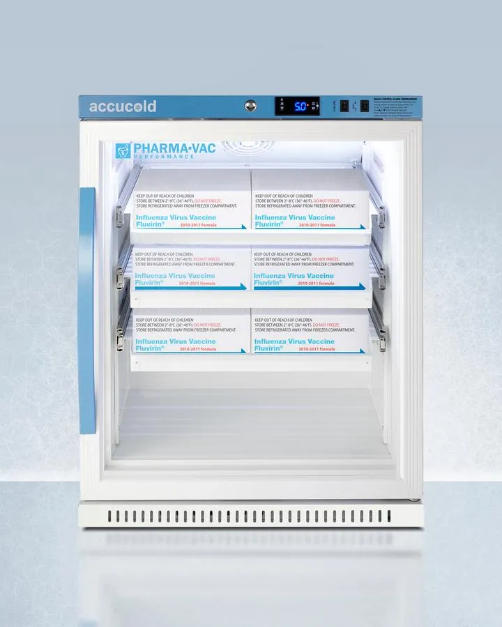 Summit ARG6PVDR 6 CU.FT. ADA Height Vaccine Refrigerator With Removable Drawers