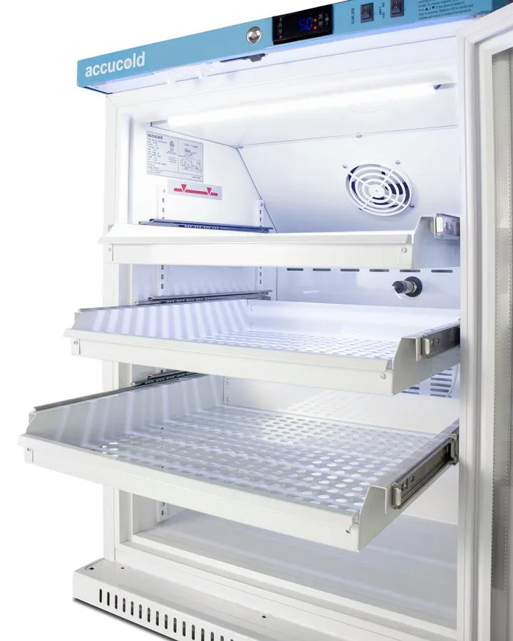 Summit ARG6PVDR 6 CU.FT. ADA Height Vaccine Refrigerator With Removable Drawers