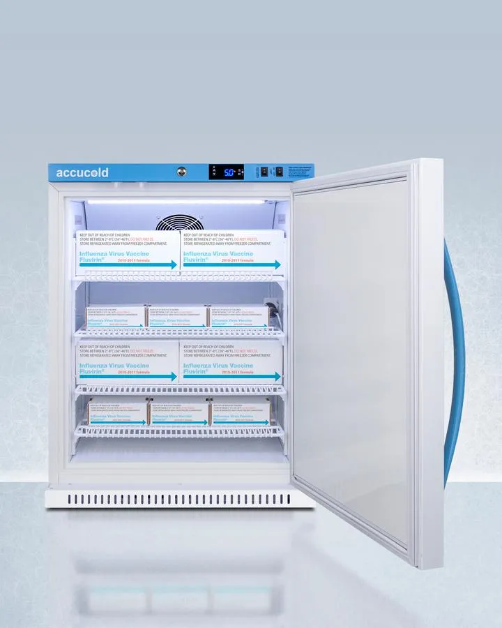 Summit ARS62PVBIADA456 6 CU.FT. ADA Height Vaccine Refrigerator, Certified To Nsf/ansi 456 Vaccine Storage Standard