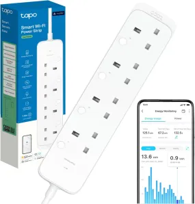 Tapo P304M Smart Power Strip - Energy Monitoring, MATTER Compatible, Works with Alexa, Google Home & Apple Home, Schedule & Timer Features