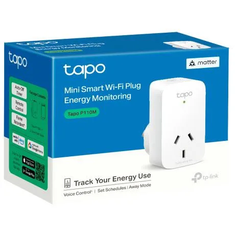 TP-Link Tapo Mini Energy Monitoring Smart Plug (Matter Compatible)