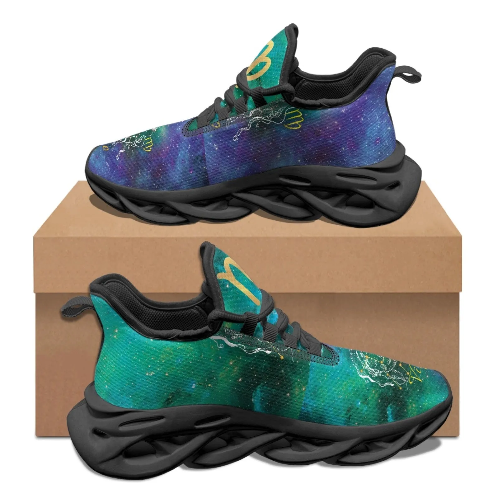 Virgo Zodiac Print on Demand Artwork Max Sole Athletic Shoes