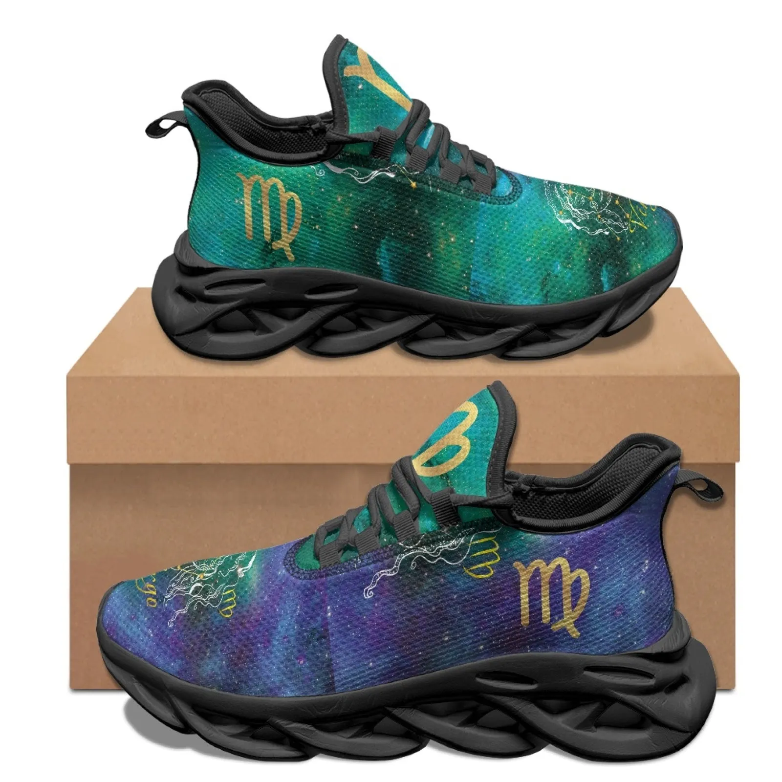 Virgo Zodiac Print on Demand Artwork Max Sole Athletic Shoes