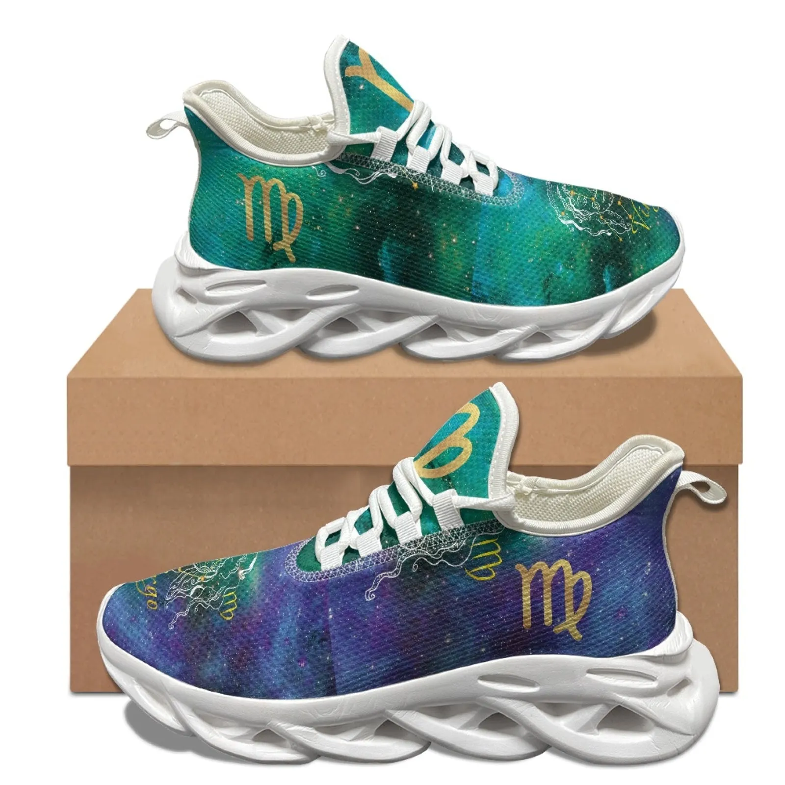 Virgo Zodiac Print on Demand Artwork Max Sole Athletic Shoes