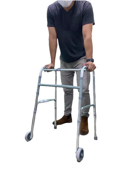 Walking Aid-Silver Color with Wheels (FS912L)