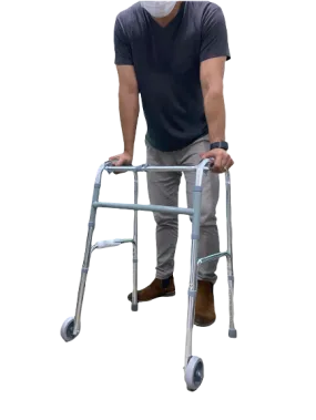 Walking Aid-Silver Color with Wheels (FS912L)