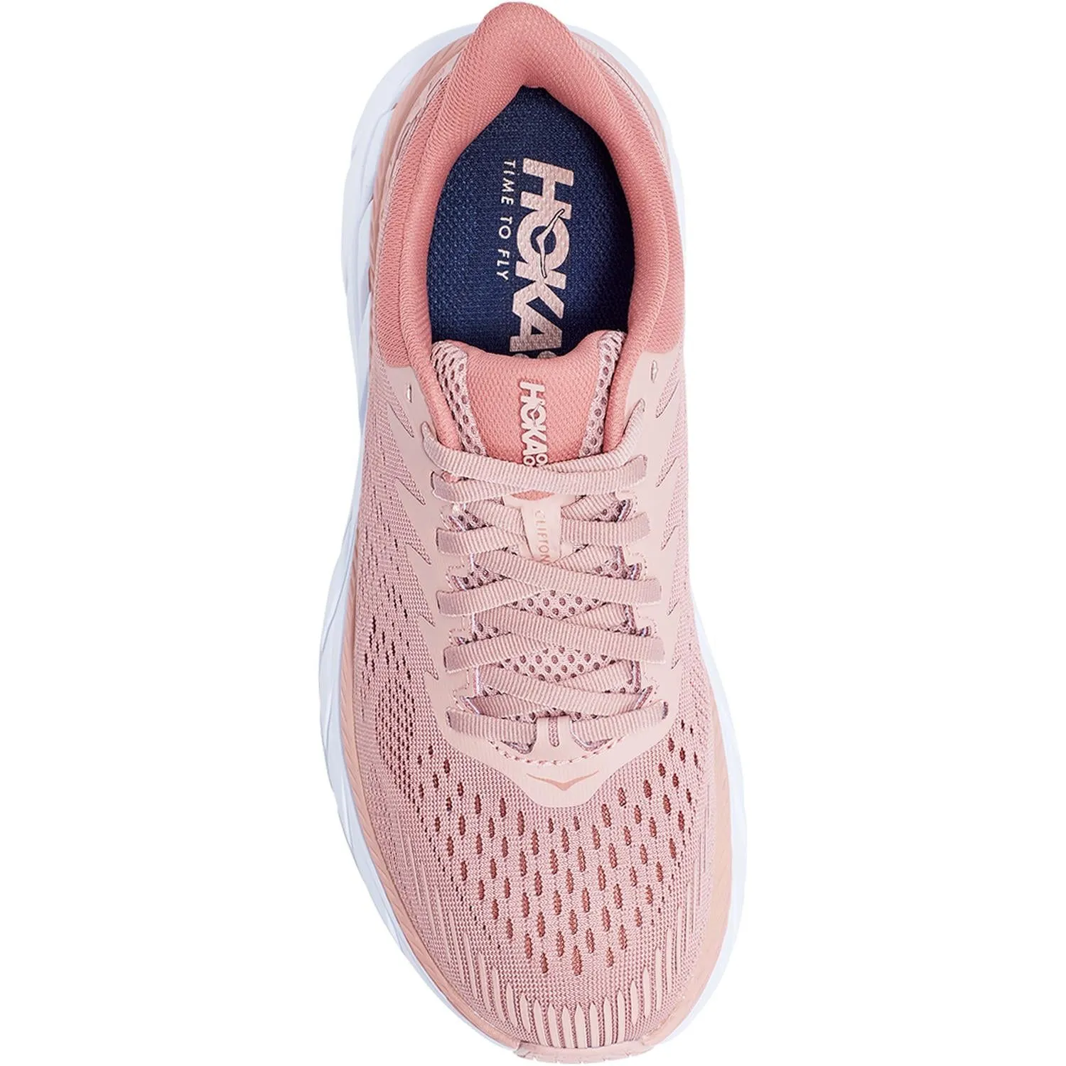 Women's Hoka One One Clifton 7 Misty Rose/Cameo Brown Mesh