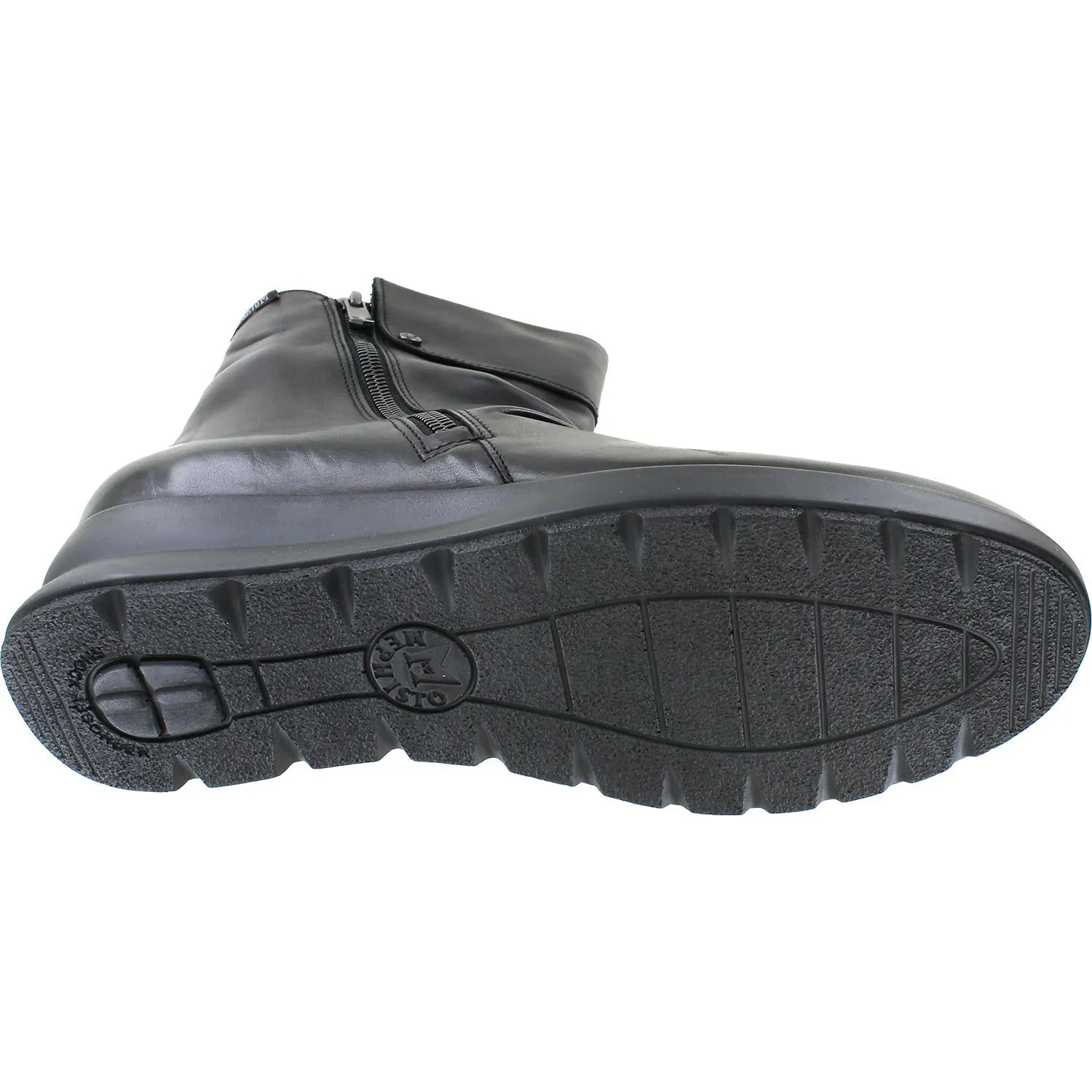 Women's Mephisto Phila Black Silk Leather