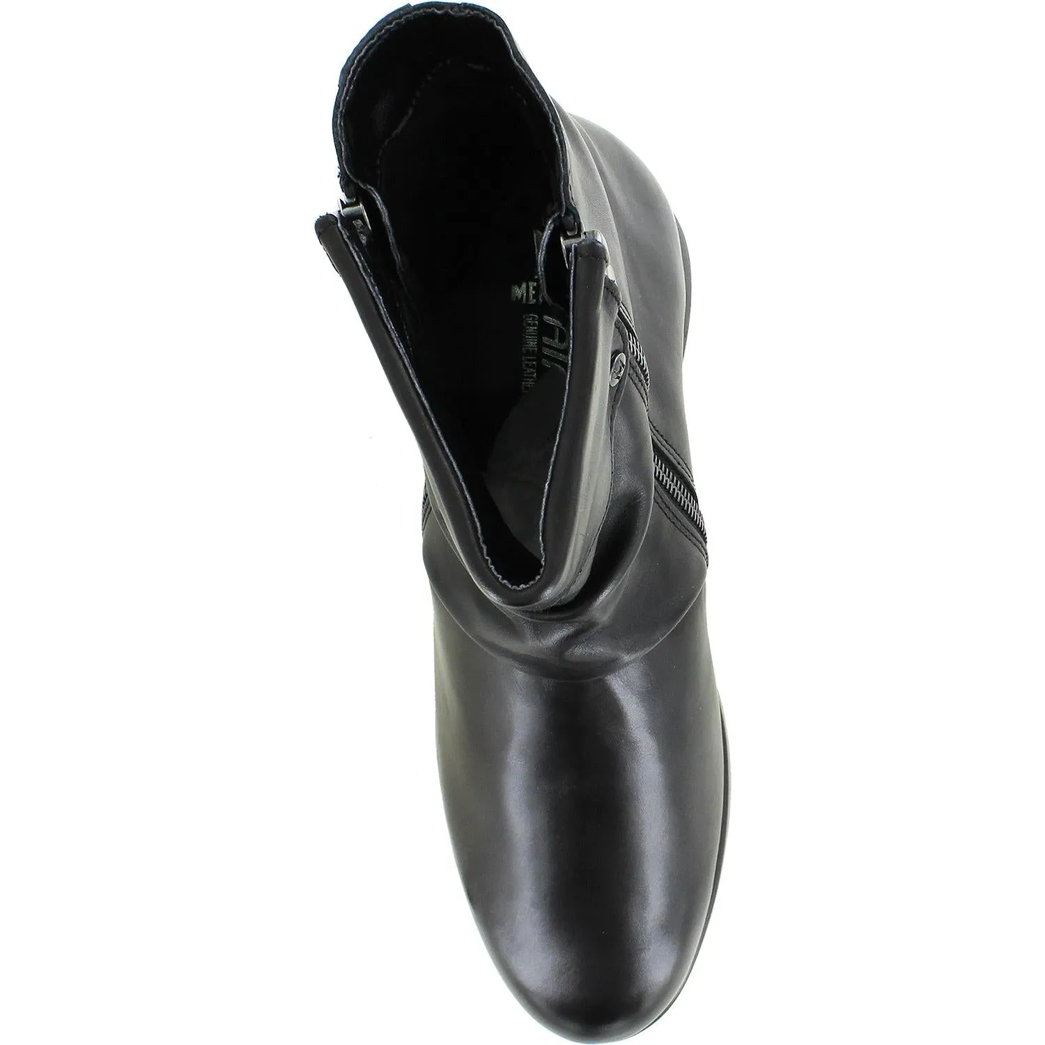 Women's Mephisto Phila Black Silk Leather