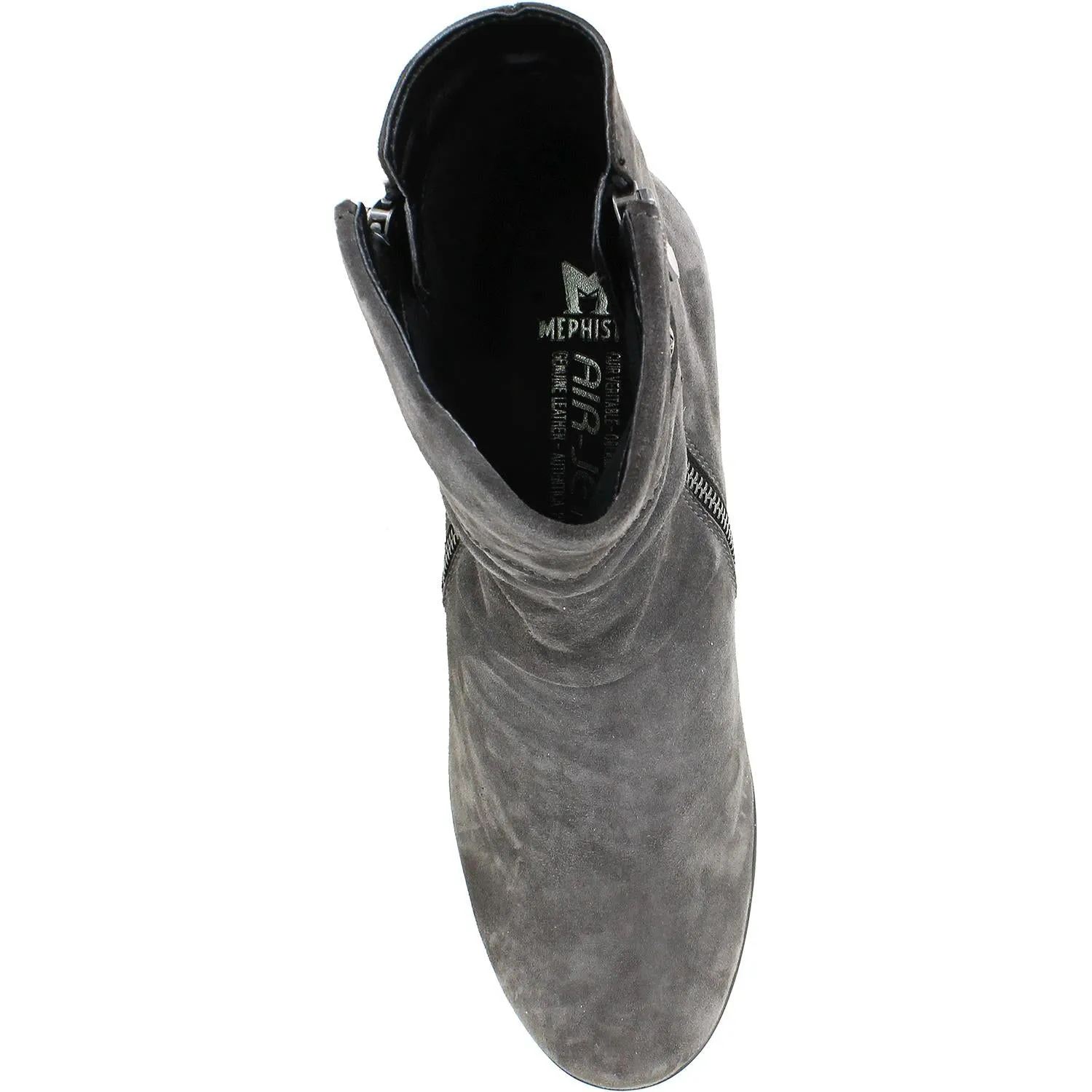 Women's Mephisto Phila Grey Velcalf Suede